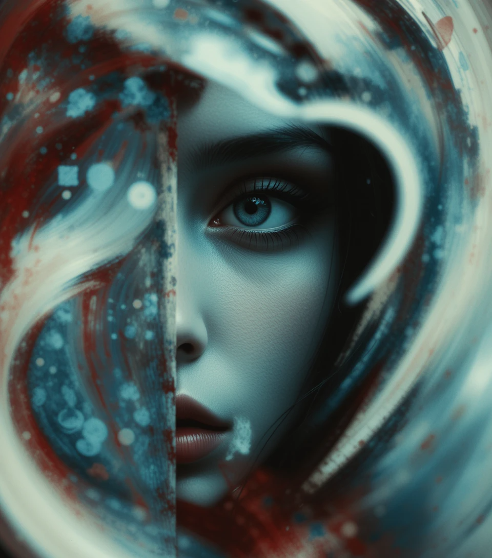 AI Portrait with artistic lighting effects