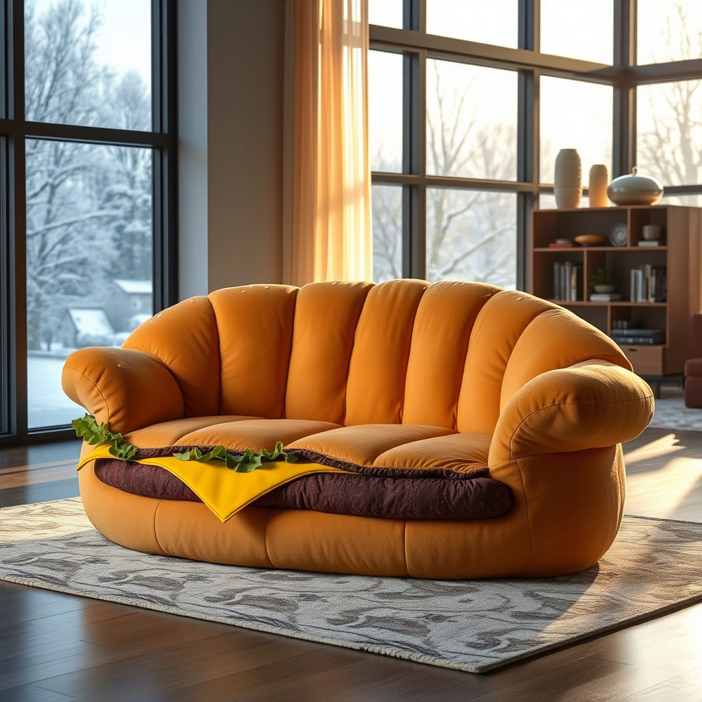 Orange sofa/couch